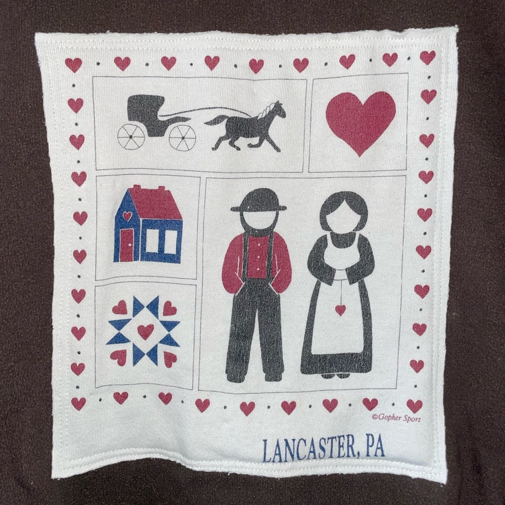 Rework crewneck - vintage Amish lancaster, pa sweatshirt